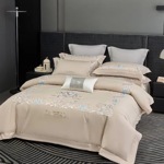 Постельное белье LaPerla, египетский хлопок, монотонное с Кантом, цвет бежевый